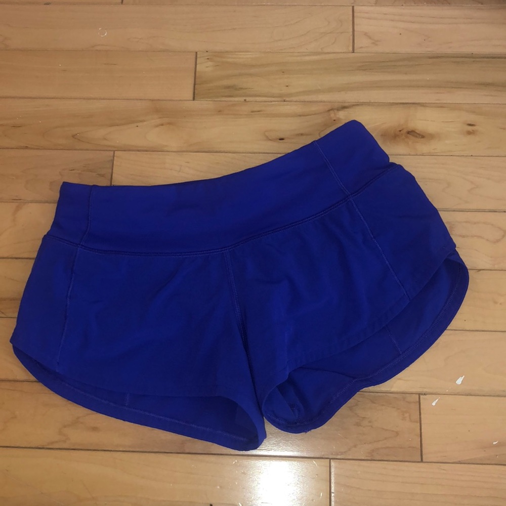 Lulu lemon Run Speed Up Shorts Blue